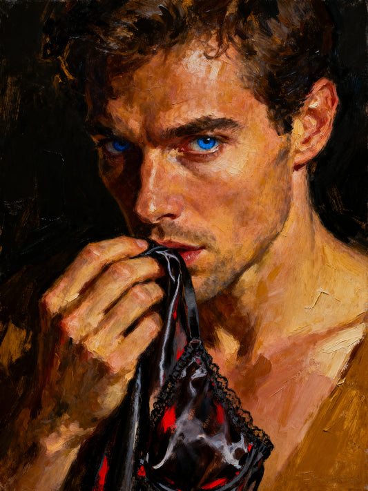 El aroma robado que pertenece al pack coleccionable, "Fetiche", es un lienzo coleccionable de alta calidad para imprimir. Lienzo digital para enmarcar y adornar salas o estudios en paredes blancas. Pieza de colección. Arte de autor.