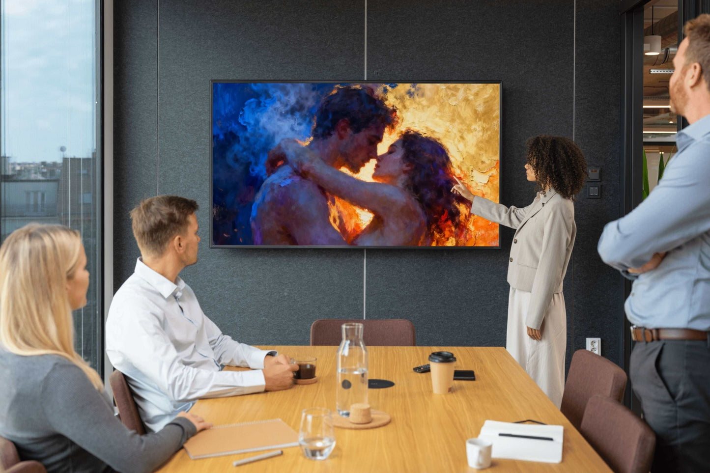 Arte digital premium, lienzo digital curado para el uso de pantallas HD - 4K de televisores inteligentes, smart tv´s.