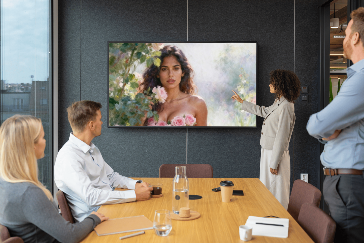 Arte digital premiun, lienzo de alta calidad para aplicarlo como fondo de pantalla de televisiones inteligentes o smarts tv´s.