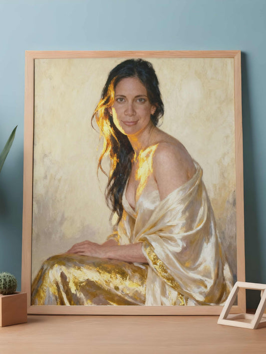 La presencia, es un lienzo coleccionable de alta calidad para imprimir. Lienzo digital para enmarcar y adornar salas o estudios en paredes blancas. Pieza de colección. Arte de autor.