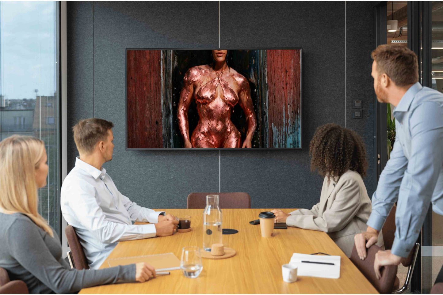 Midas inverso, es un lienzo coleccionable de alta calidad. Arte de autor para implementar como fondo de pantalla o protector de pantalla de televisores inteligente, smart tv´s. Apple Tv, Android, iOs, LG, Sony, Panasonic, Samsung, Amazon Tv, Amazon Fire.