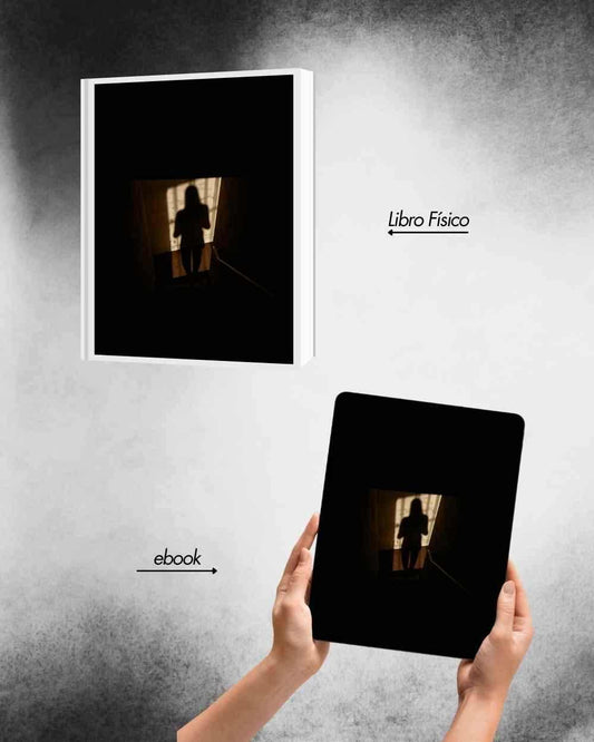 Distorted shadow on staircase wall for thriller cover book