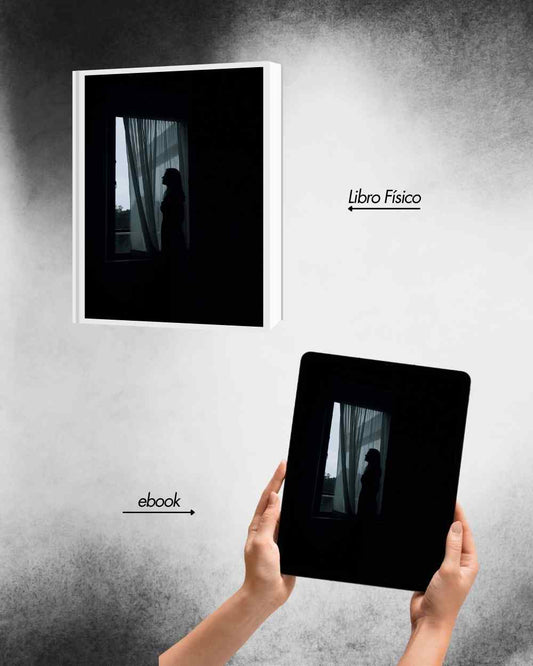 Woman Behind Curtain Book Cover Art · Psychological Thriller · Limited Edition 1/1 · SANTOGrail