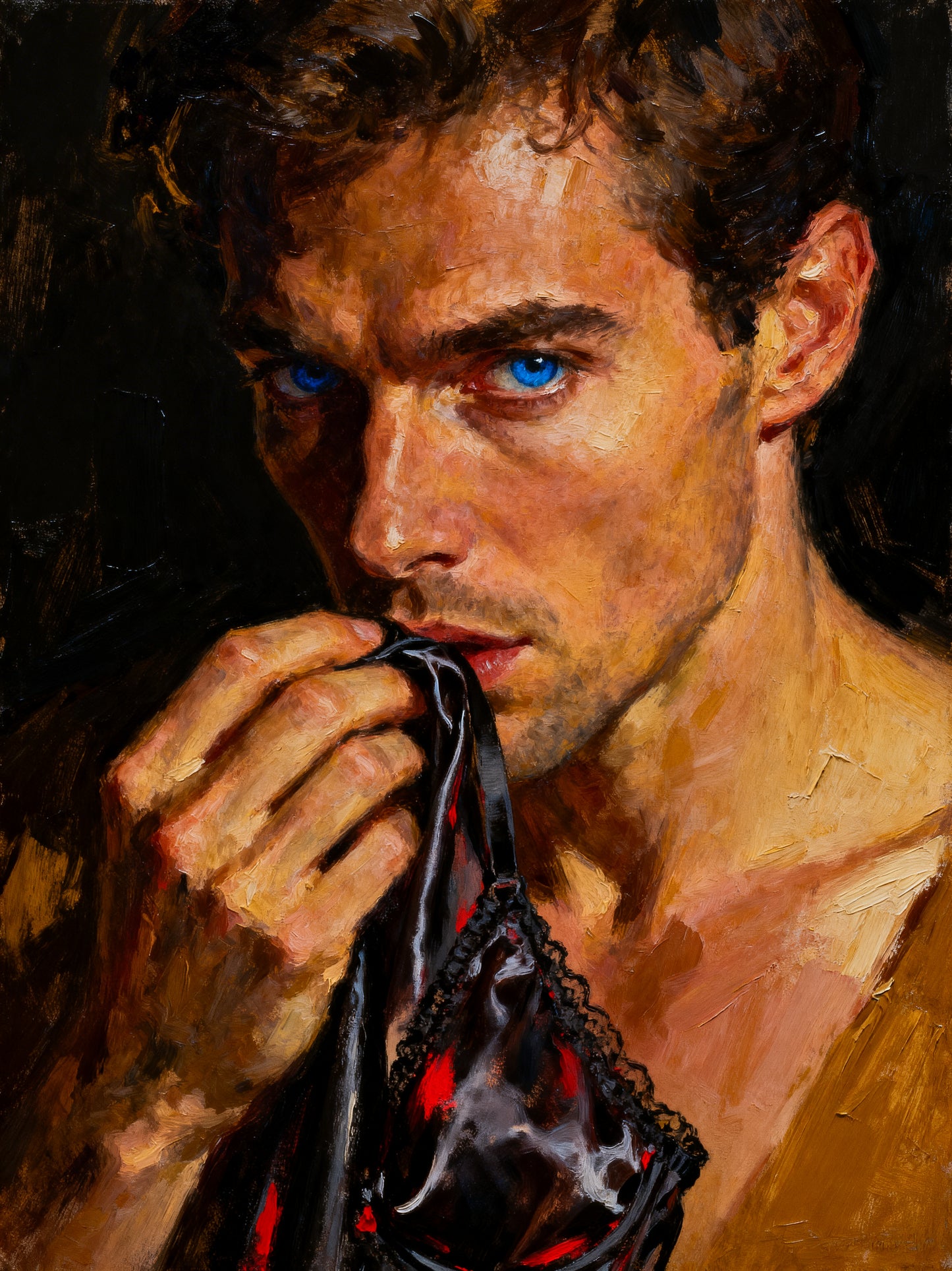 El aroma robado que pertenece al pack coleccionable, "Fetiche", es un lienzo coleccionable de alta calidad para imprimir. Lienzo digital para enmarcar y adornar salas o estudios en paredes blancas. Pieza de colección. Arte de autor.