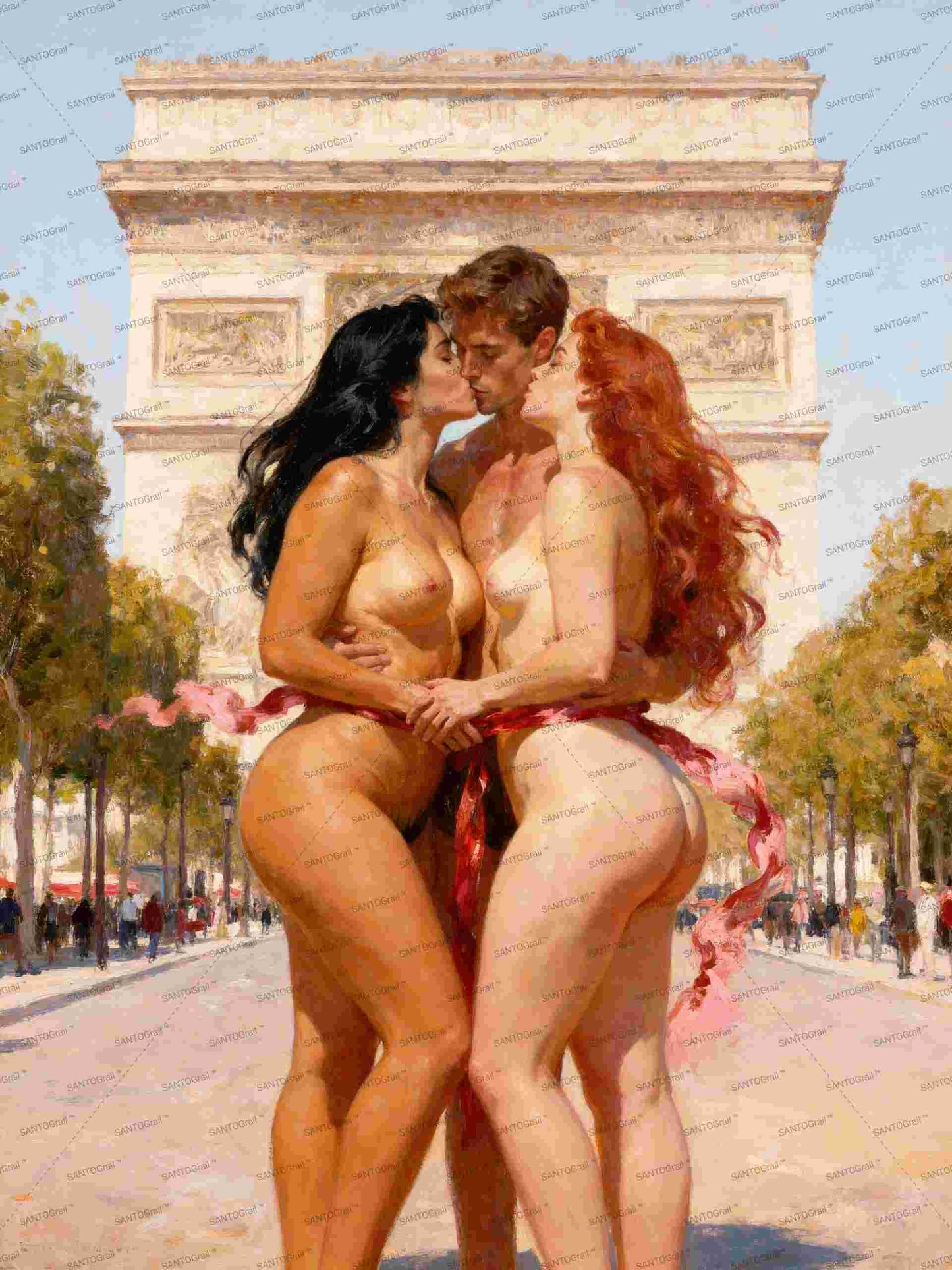 el triunfo del deseo, es un lienzo coleccionable de alta calidad para imprimir. Lienzo digital para enmarcar y adornar salas o estudios en paredes blancas. Pieza de colección. Arte de autor.