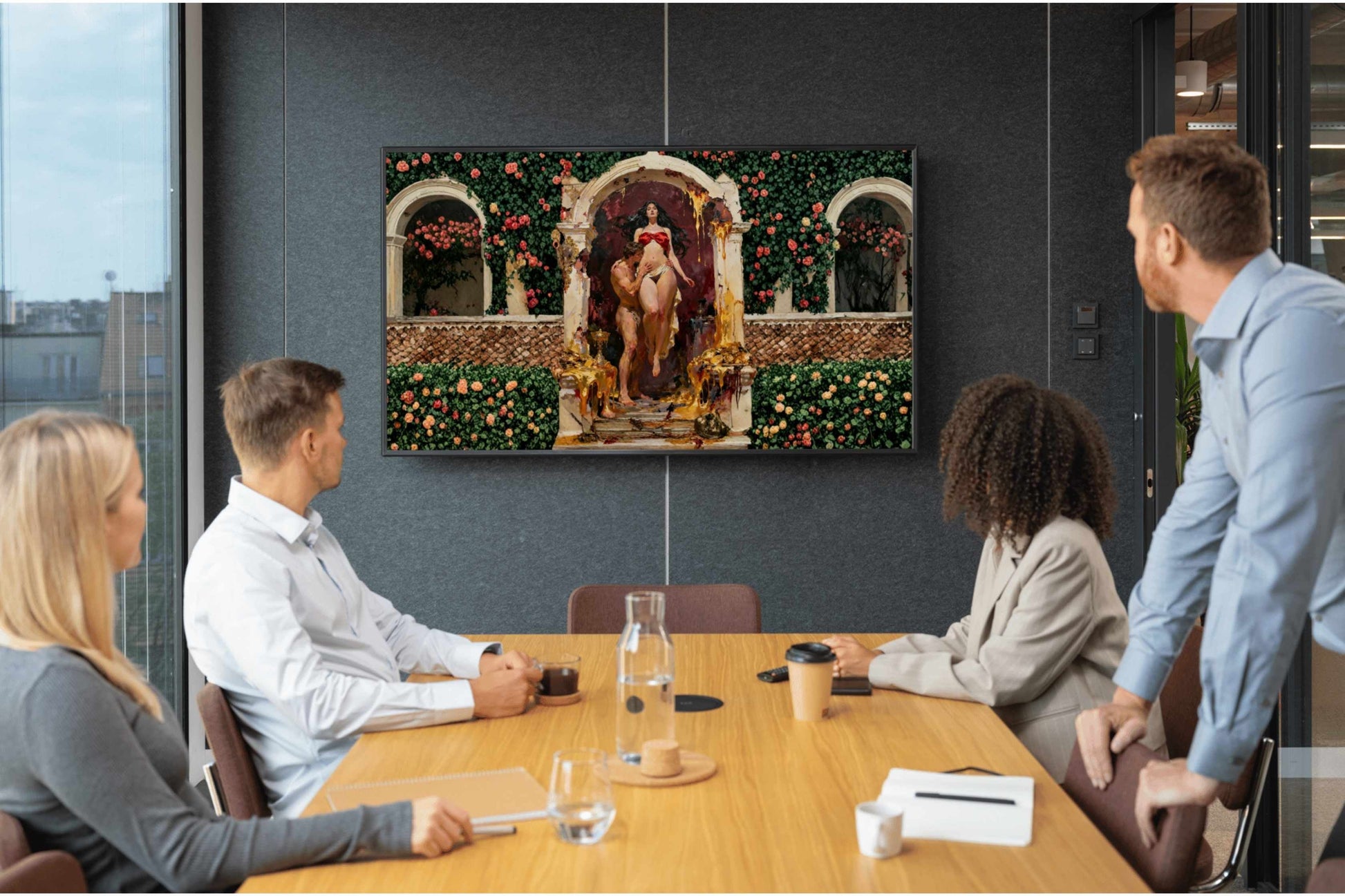 El cuarto deseo, es un lienzo coleccionable de alta calidad. Arte de autor para implementar como fondo de pantalla o protector de pantalla de televisores inteligente, smart tv´s. Apple Tv, Android, iOs, LG, Sony, Panasonic, Samsung, Amazon Tv, Amazon Fire.