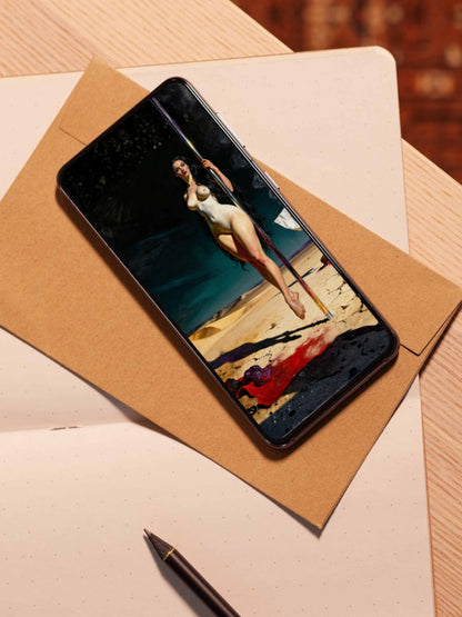 El pilar del exilio, es un lienzo coleccionable de alta calidad. Arte de autor para implementar como fondo de pantalla o protector de pantalla de dispositivos móviles o tablets. Apple, Ipads, Android, iphone, iOs.