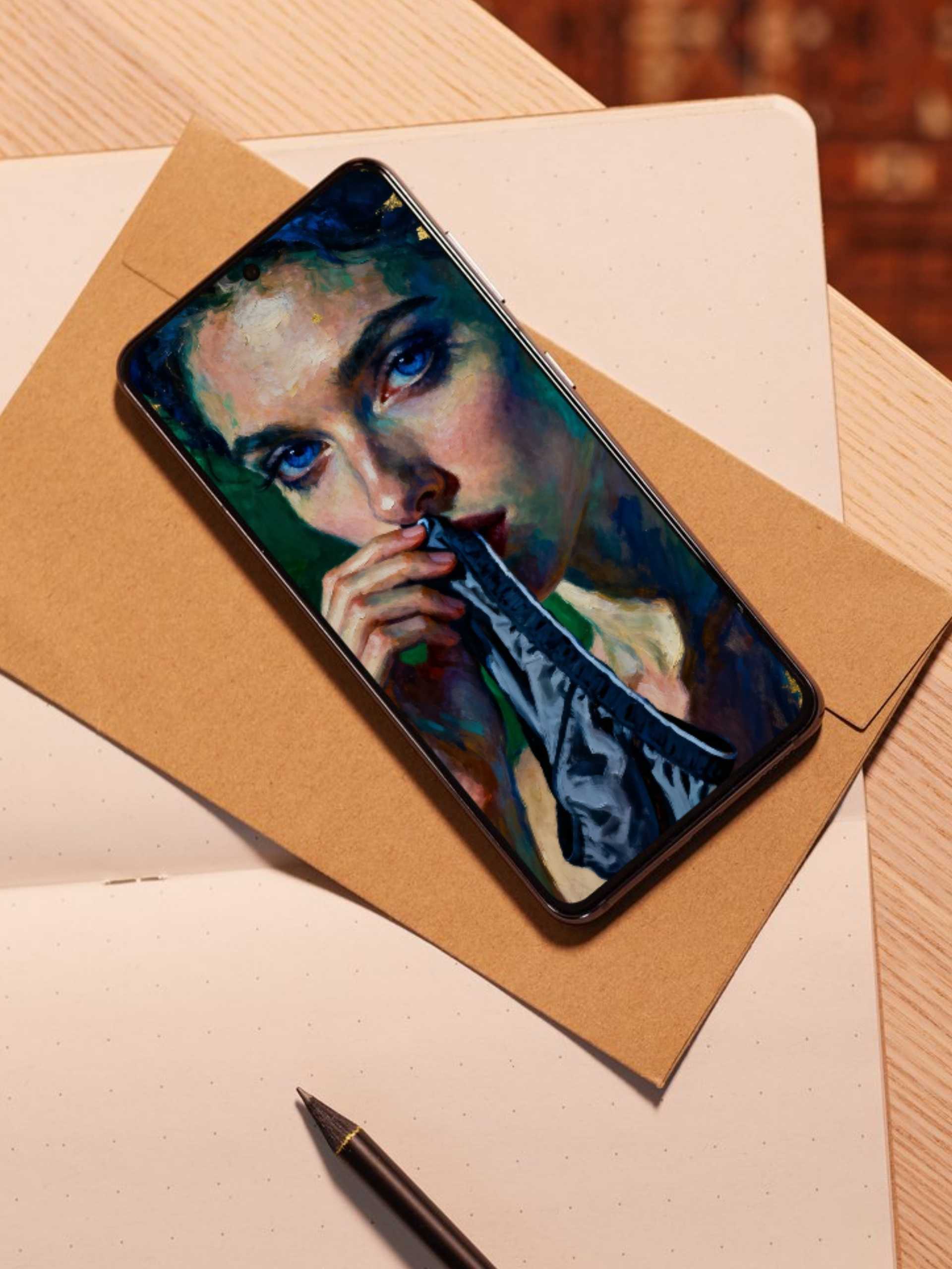 La prenda sagrada que forma parte del pack "Fetiche", es un lienzo coleccionable de alta calidad. Arte de autor para implementar como fondo de pantalla o protector de pantalla de dispositivos móviles o tablets. Apple, Ipads, Android, iphone, iOs.