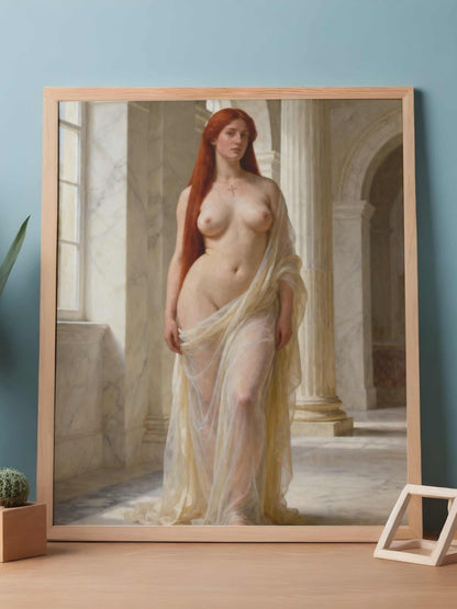 La cruz serena es un lienzo coleccionable de alta calidad para imprimir. Lienzo digital para enmarcar y adornar salas o estudios en paredes blancas. Pieza de colección. Arte de autor.