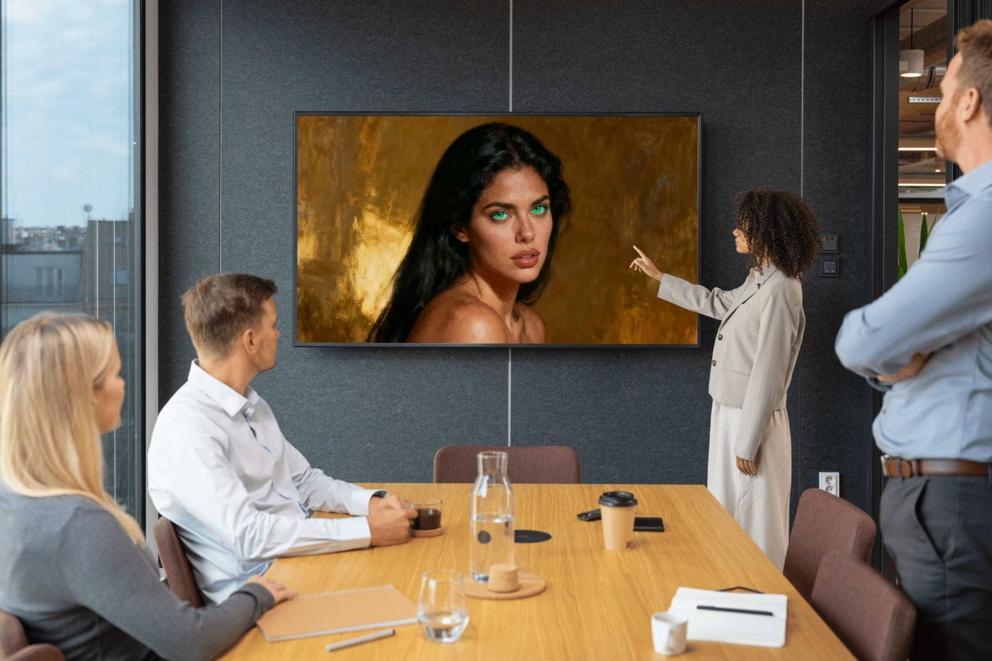 Arte digital-Lienzo digital premium, para apliacarlo como fondo de pantalla de televisores inteligentes, Smarts Tvs.