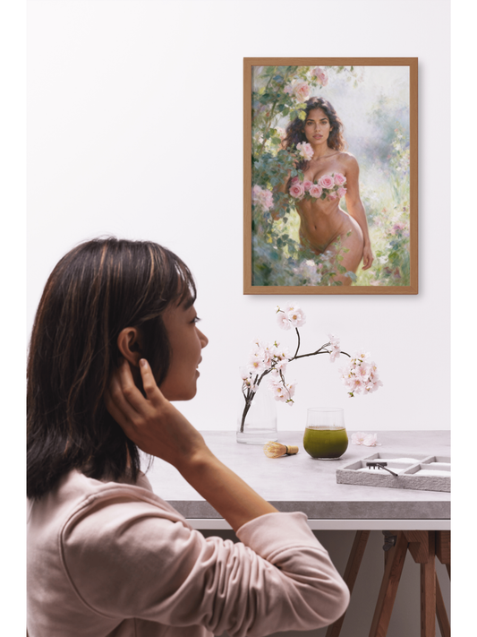 Cuadro de autor 60x80 cm en oficina de lujo - Decoración de interiores SANTOGRAIL - Arte digital premium.