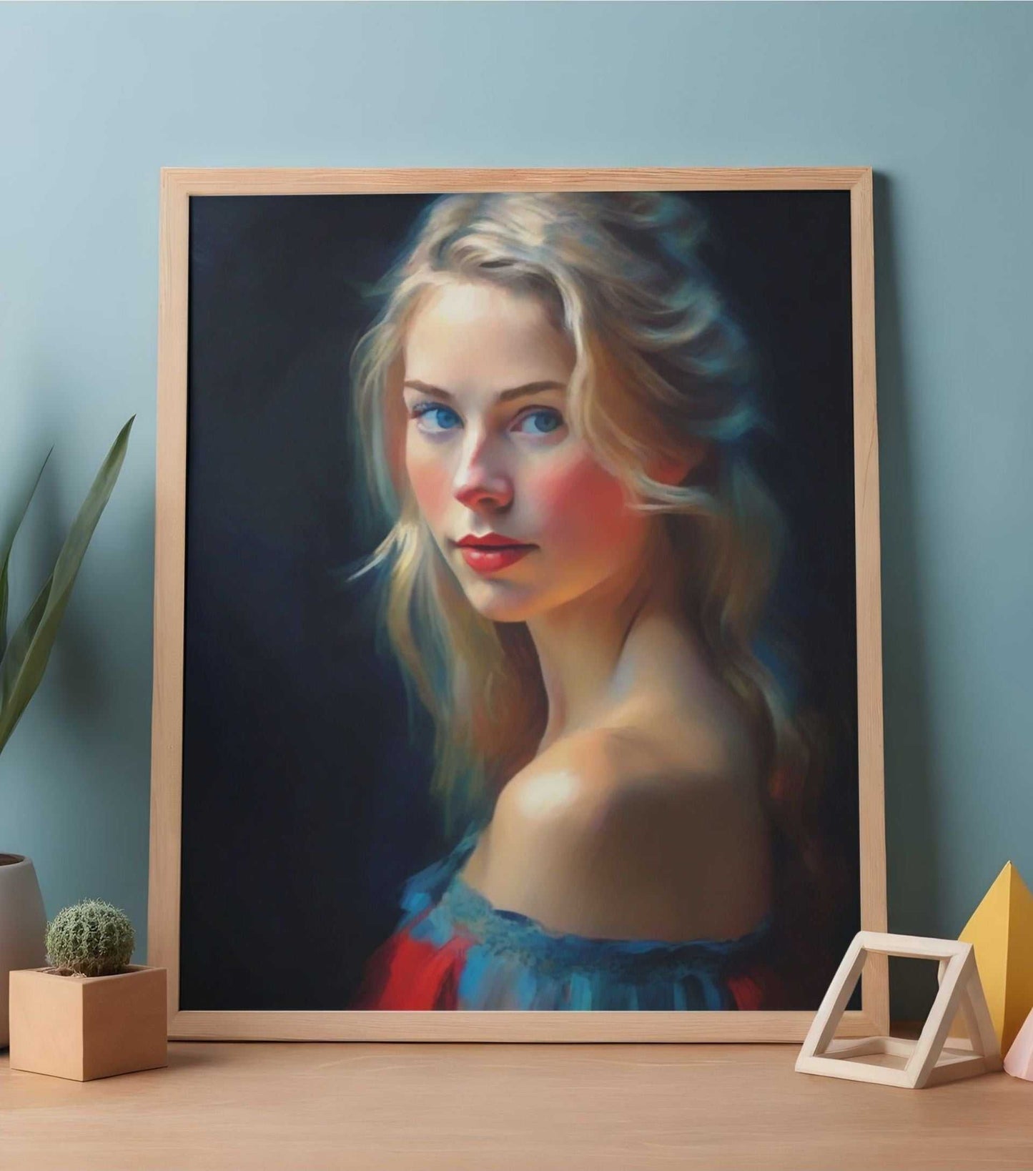 La Quietud. Obra, lienzo digital de calidad premium. Para imprimir e implementar en salas o estudios.