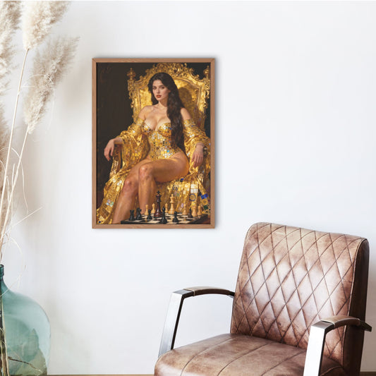 Cuadro de autor 60x80 cm en oficina de lujo - Decoración de interiores SANTOGRAIL - Arte digital premium.