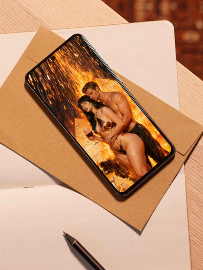 La copa de fuego, es un lienzo coleccionable de alta calidad. Arte de autor para implementar como fondo de pantalla o protector de pantalla de dispositivos móviles o tablets. Apple, Ipads, Android, iphone, iOs.