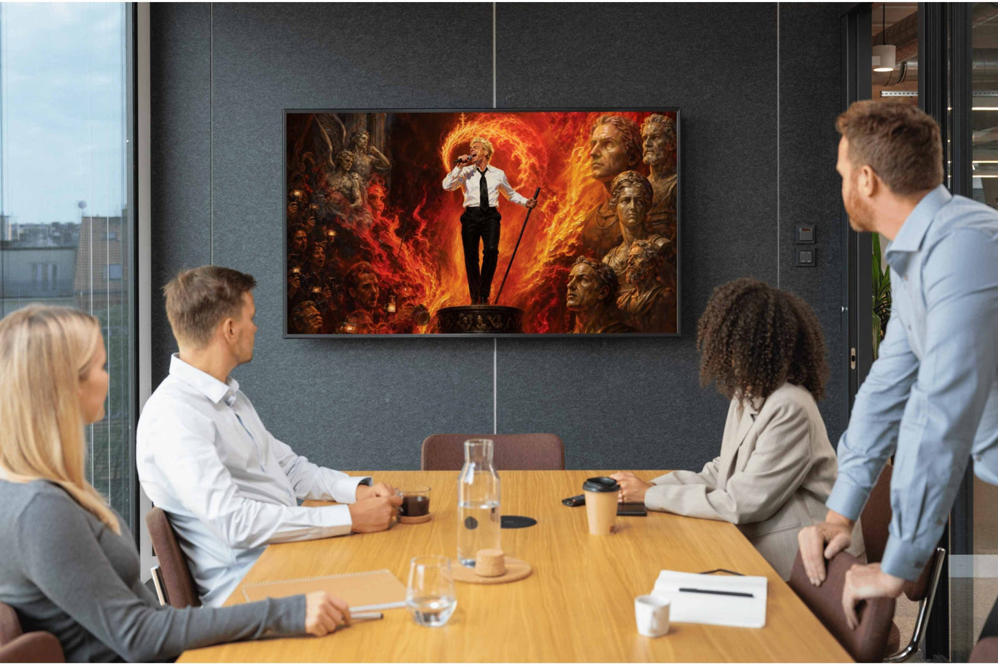La estrella del olimpo, es un lienzo coleccionable de alta calidad. Arte de autor para implementar como fondo de pantalla o protector de pantalla de televisores inteligente, smart tv´s. Apple Tv, Android, iOs, LG, Sony, Panasonic, Samsung, Amazon Tv, Amazon Fire.