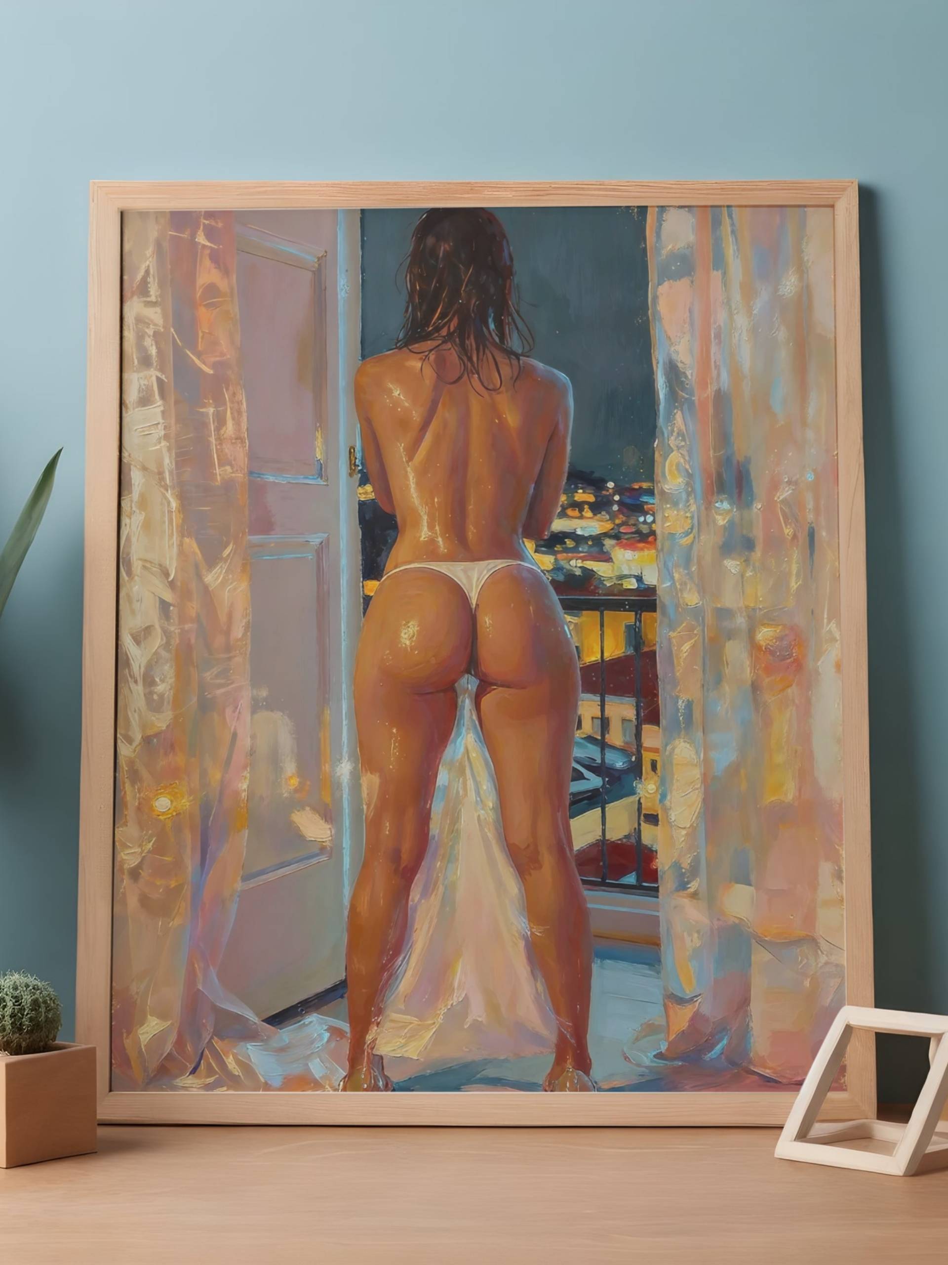 La Noche Abierta: lienzo master en calidad de museo. Fine art. Para coleccionistas y amantes de la decoración. Lienzo 4K.