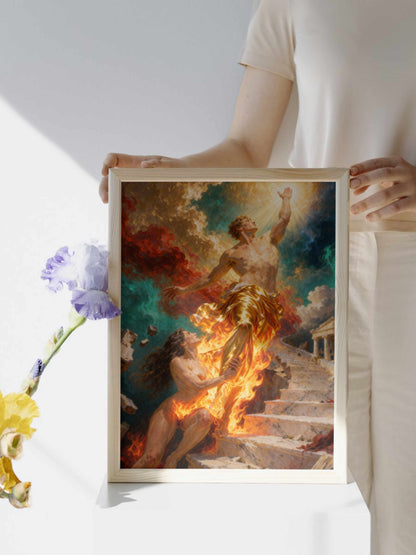 Limbo, es un lienzo coleccionable de alta calidad para imprimir. Lienzo digital para enmarcar y adornar salas o estudios en paredes blancas. Pieza de colección. Arte de autor.