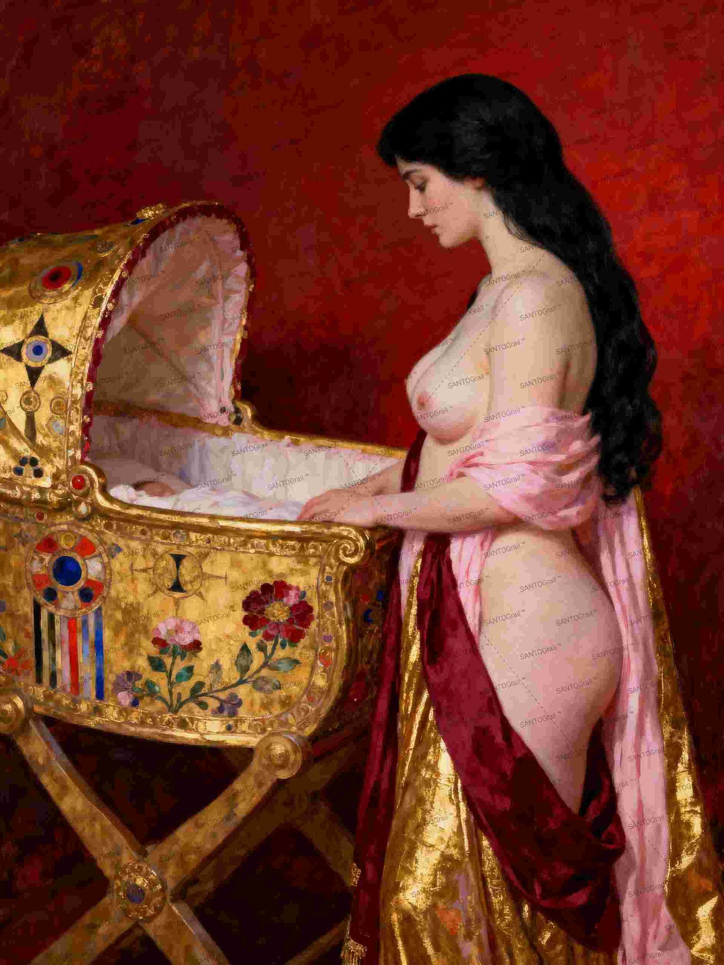 Llulabye, es un lienzo coleccionable de alta calidad para imprimir. Lienzo digital para enmarcar y adornar salas o estudios en paredes blancas. Pieza de colección. Arte de autor.