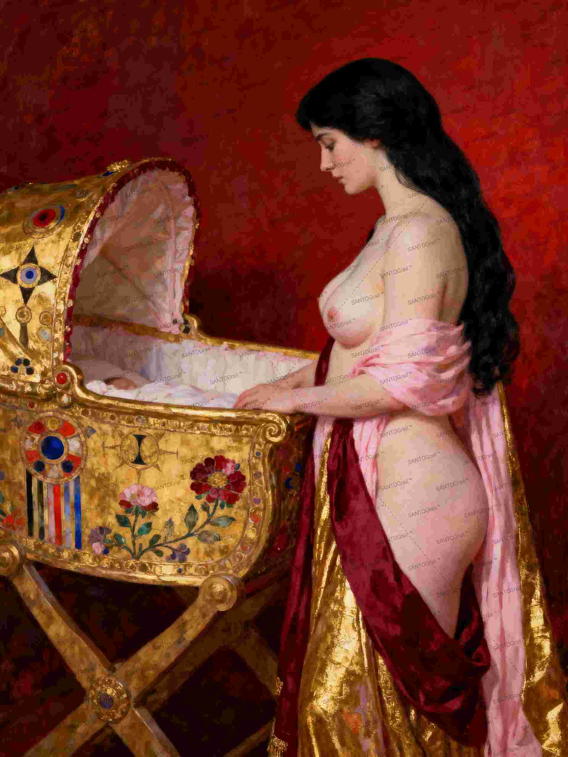 Llulabye, es un lienzo coleccionable de alta calidad para imprimir. Lienzo digital para enmarcar y adornar salas o estudios en paredes blancas. Pieza de colección. Arte de autor.