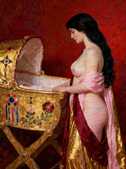Llulabye, es un lienzo coleccionable de alta calidad para imprimir. Lienzo digital para enmarcar y adornar salas o estudios en paredes blancas. Pieza de colección. Arte de autor.