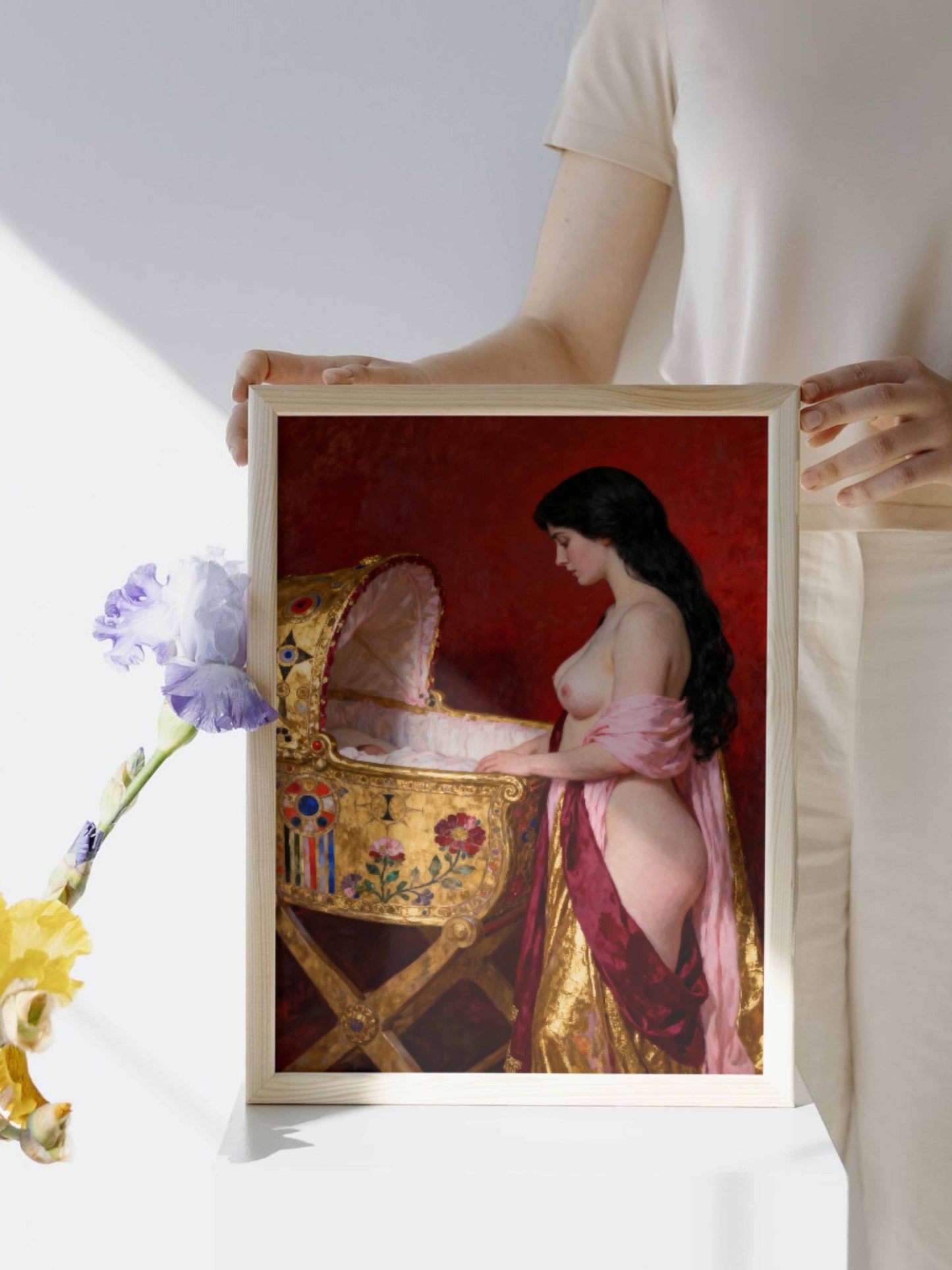 Lullabye, es un lienzo coleccionable de alta calidad para imprimir. Lienzo digital para enmarcar y adornar salas o estudios en paredes blancas. Pieza de colección. Arte de autor.
